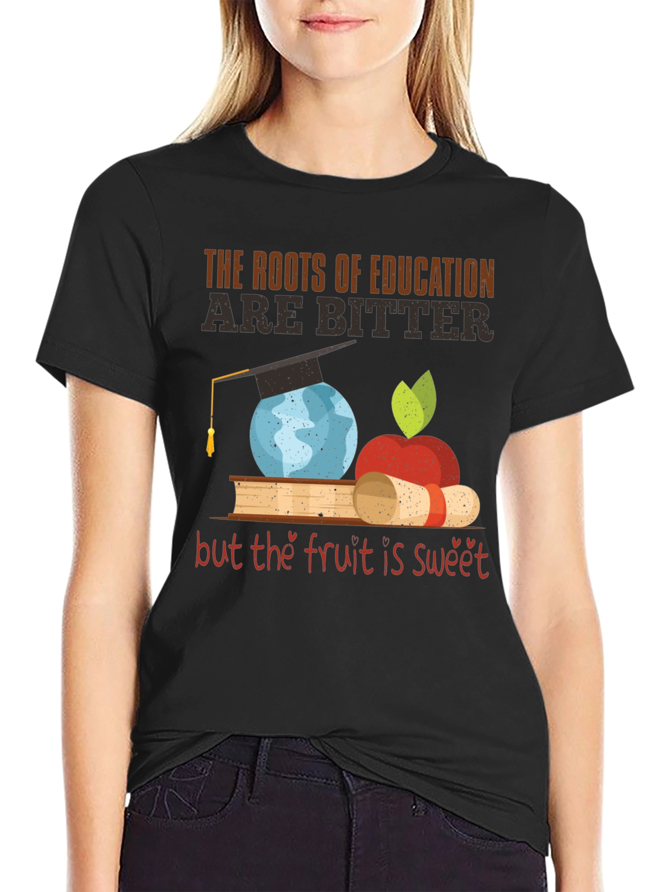 Education T-Shirt Roots Bitter Fruit Sweet