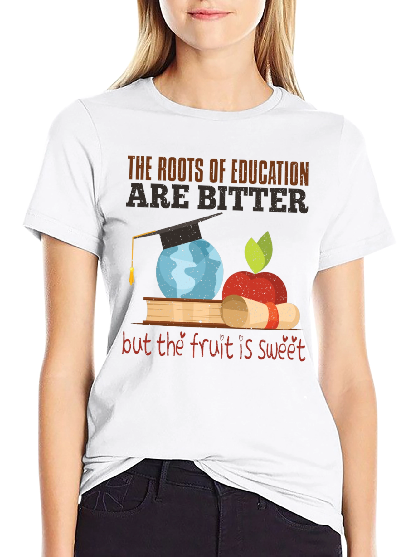 Education T-Shirt Roots Bitter Fruit Sweet