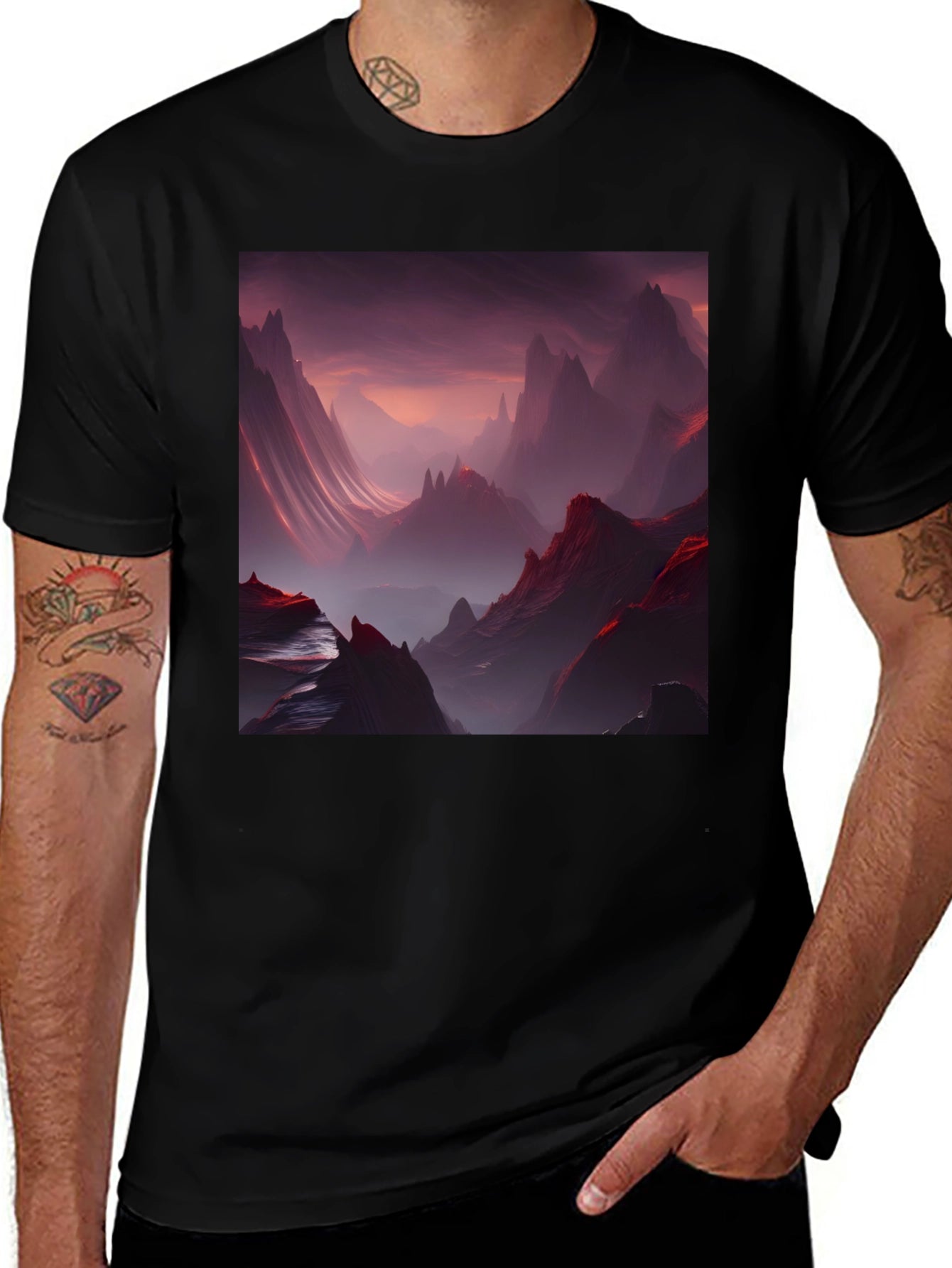 Dark Mountain Valley Graphic Tee