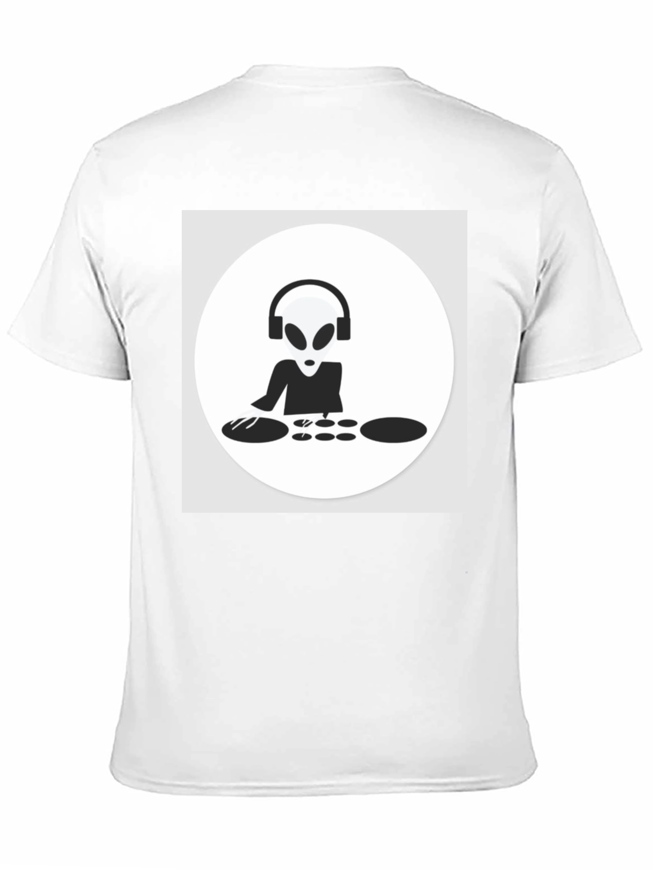 DJ Alien T-Shirt - Black Cotton Graphic Tee