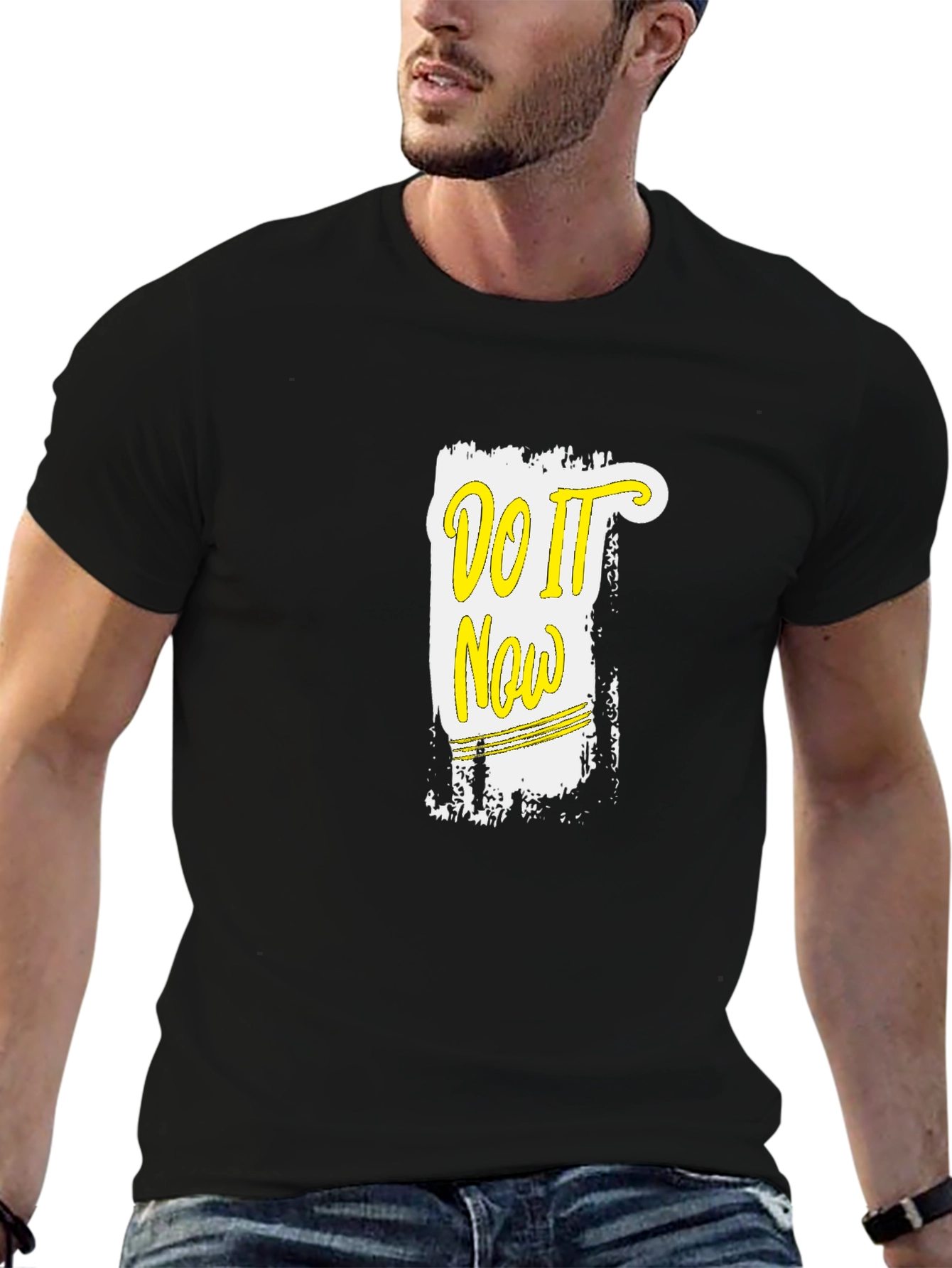 Do It Now - Mens Black Graphic T-Shirt