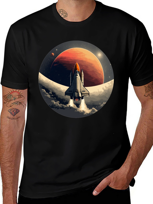 Space Shuttle Blast Off Graphic Tee