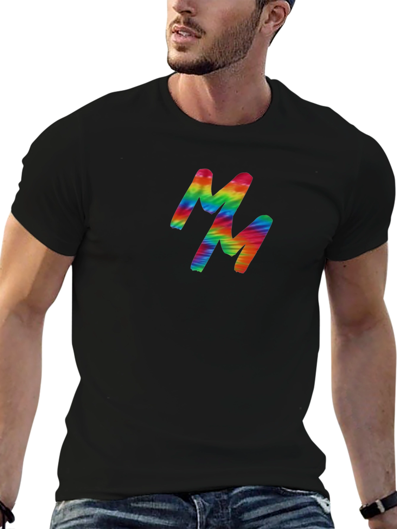 Rainbow MM Graphic Black T-Shirt