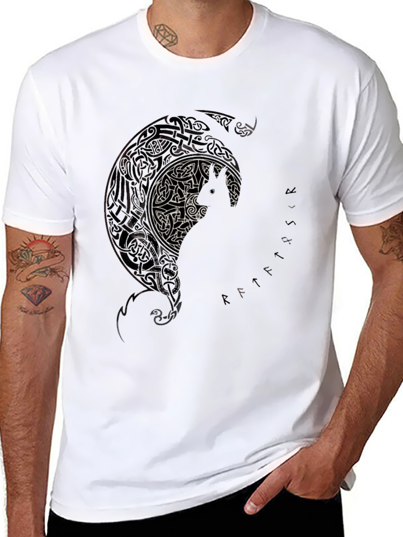 Viking Wolf Moon T-Shirt