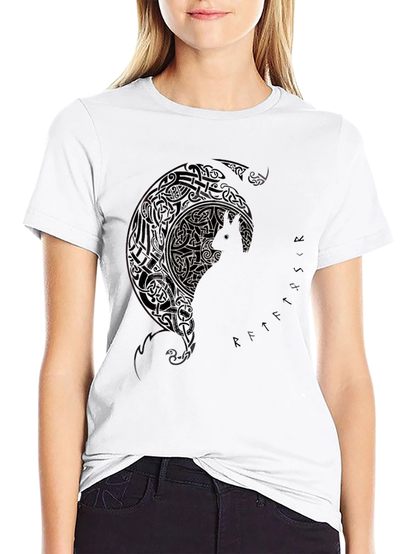 Viking Wolf Moon T-Shirt