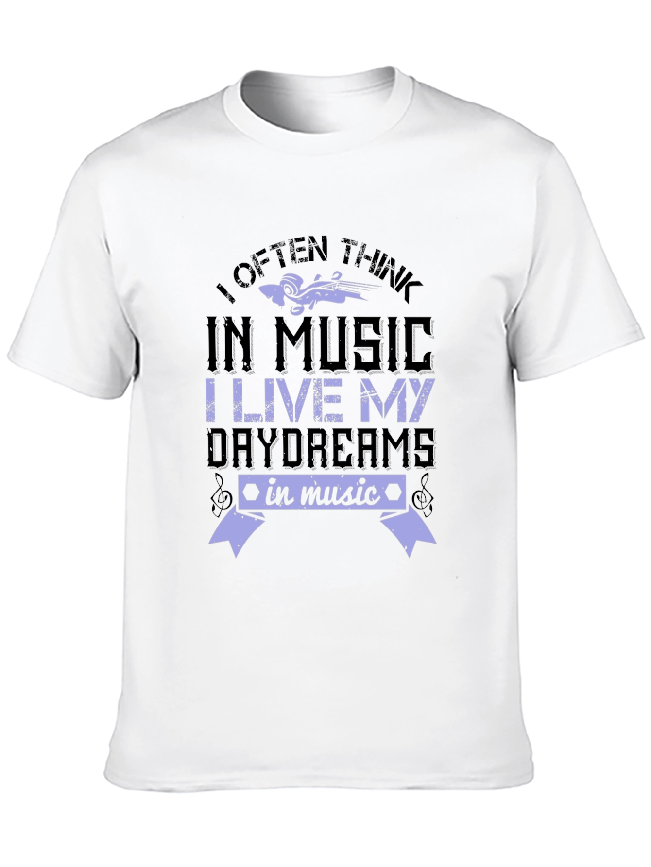 Music Lover T-Shirt - I Often Think In Music