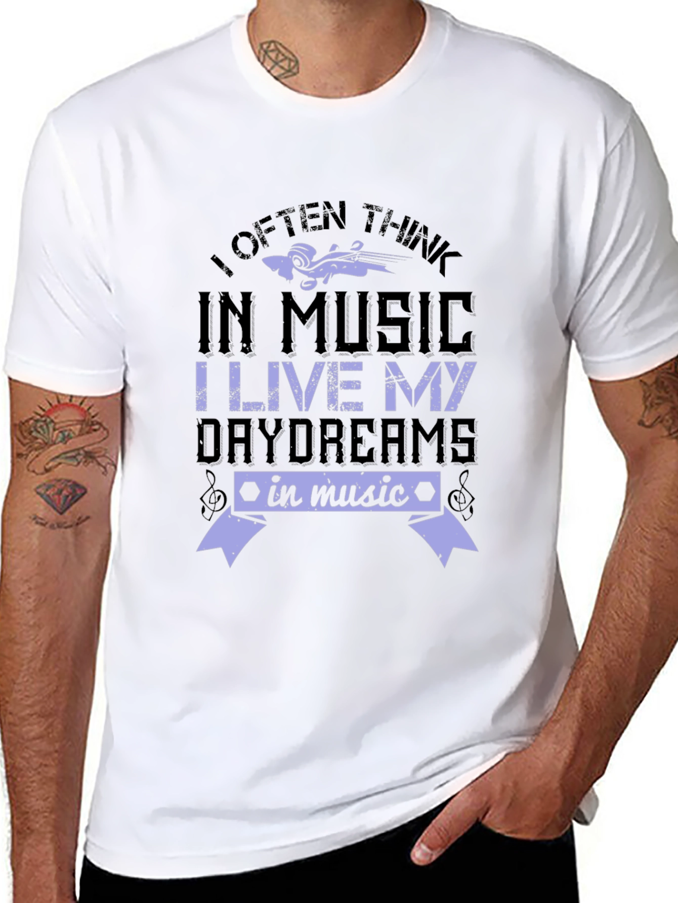 Music Lover T-Shirt - I Often Think In Music