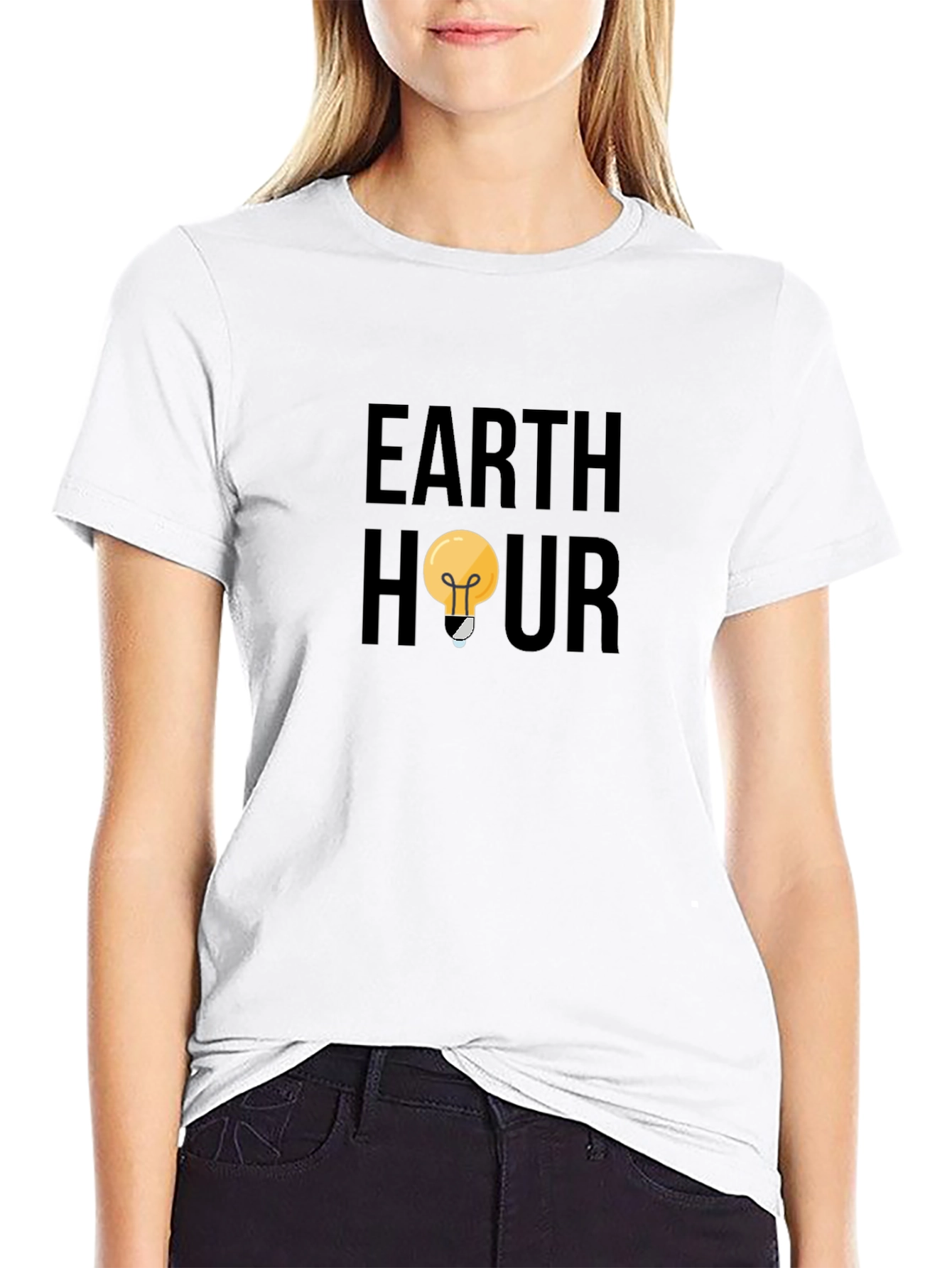 Earth Hour Graphic T-Shirt - Environmental Awareness Tee