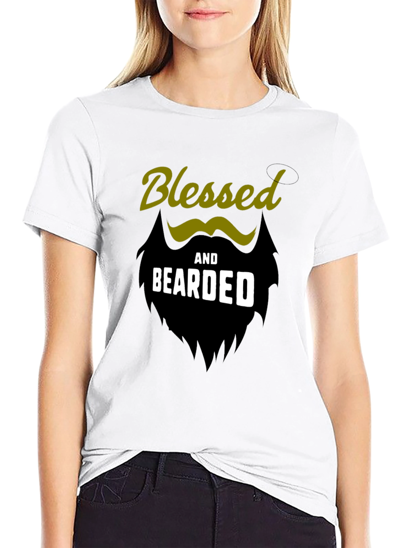 Blessed and Bearded Graphic T-Shirt