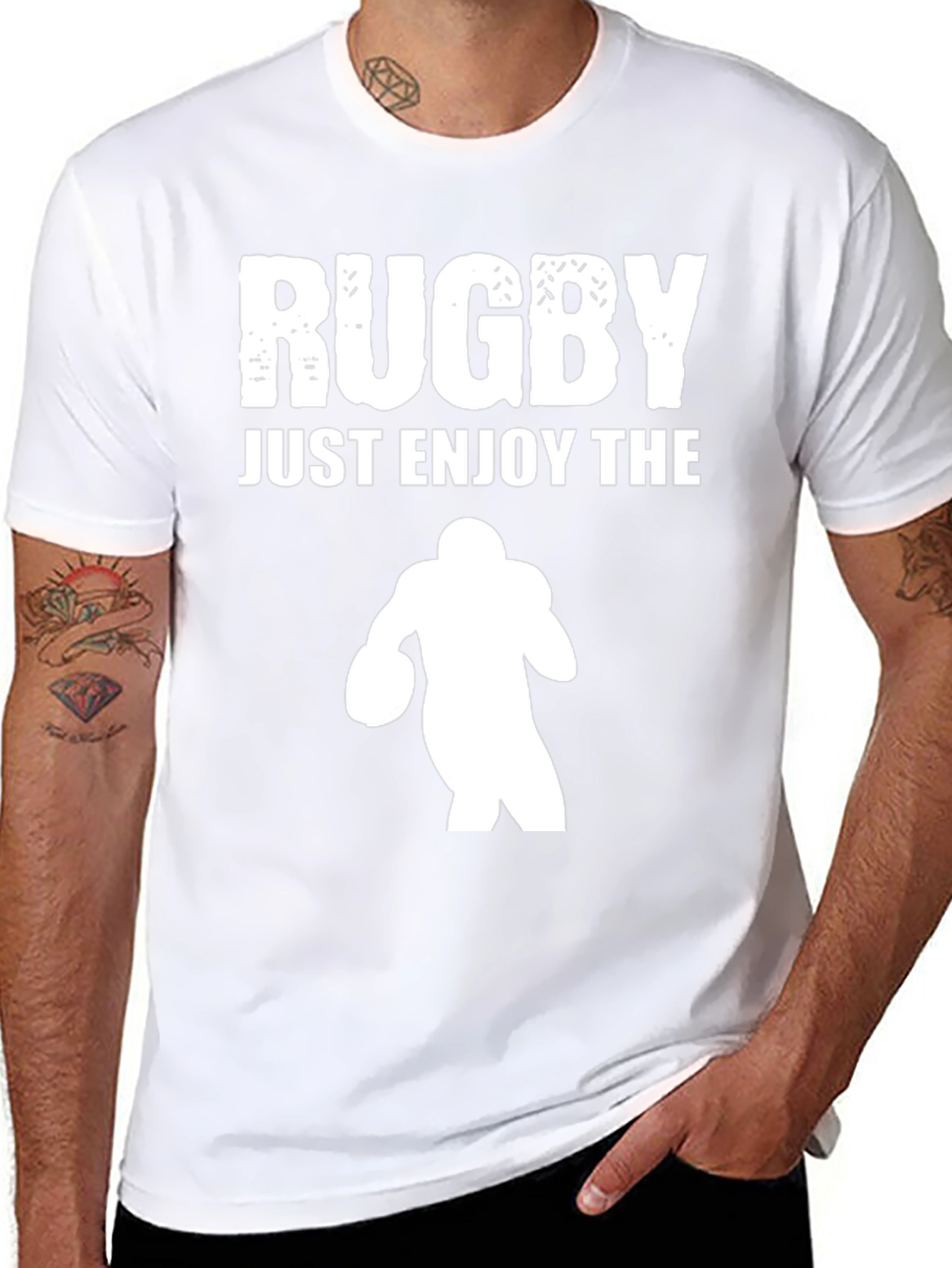 Rugby Graphic Tee - Enjoy the Game!