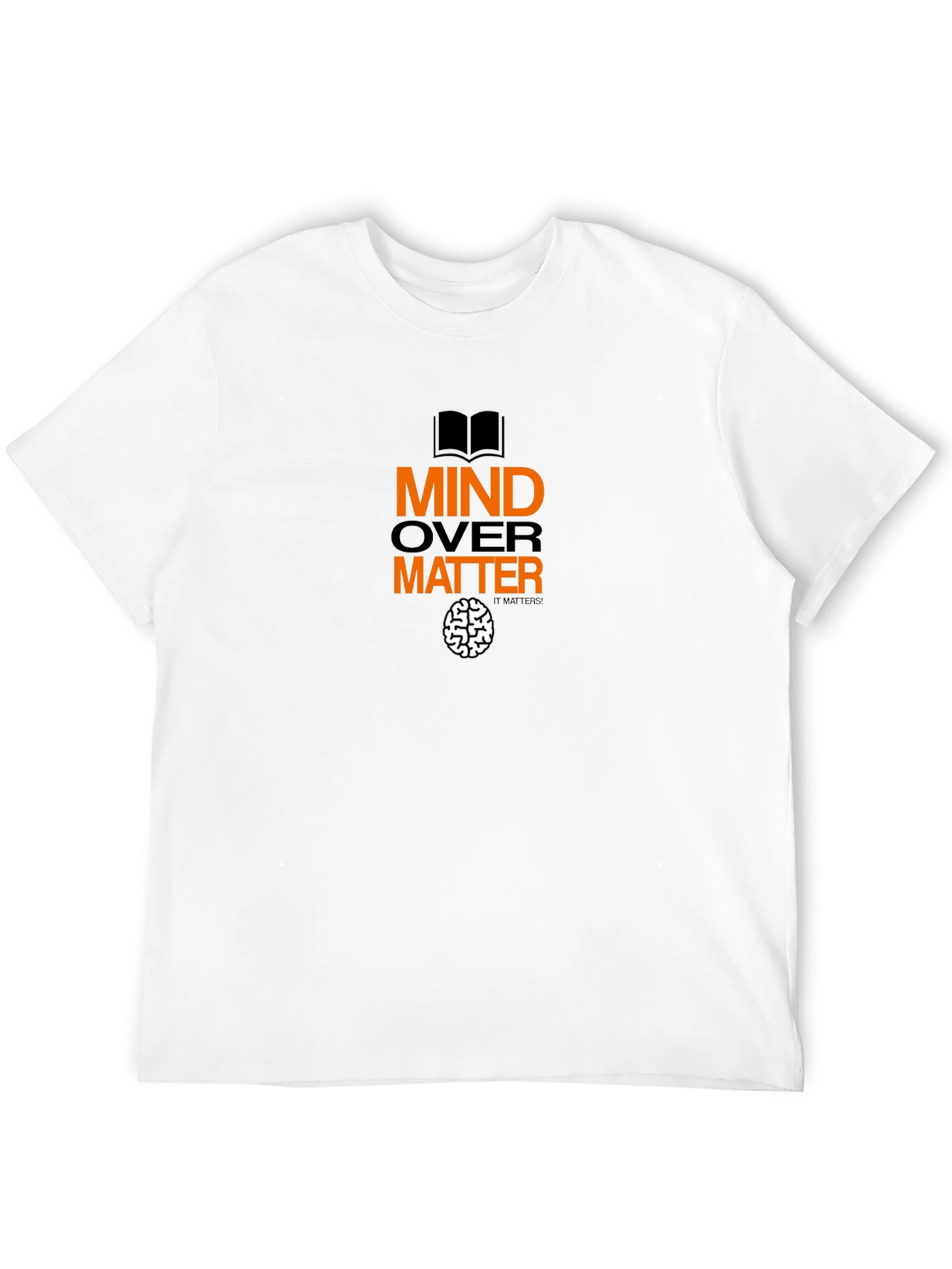 Mind Over Matter Graphic Print Crew Neck Tee