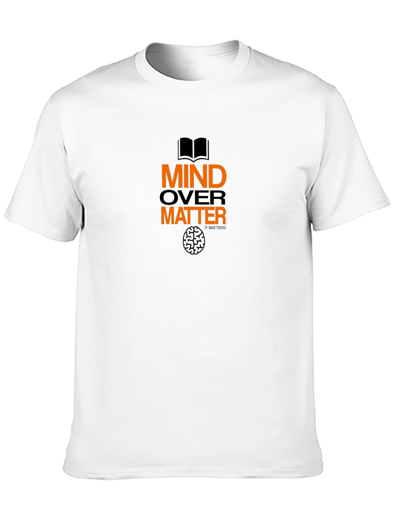 Mind Over Matter Graphic Print Crew Neck Tee