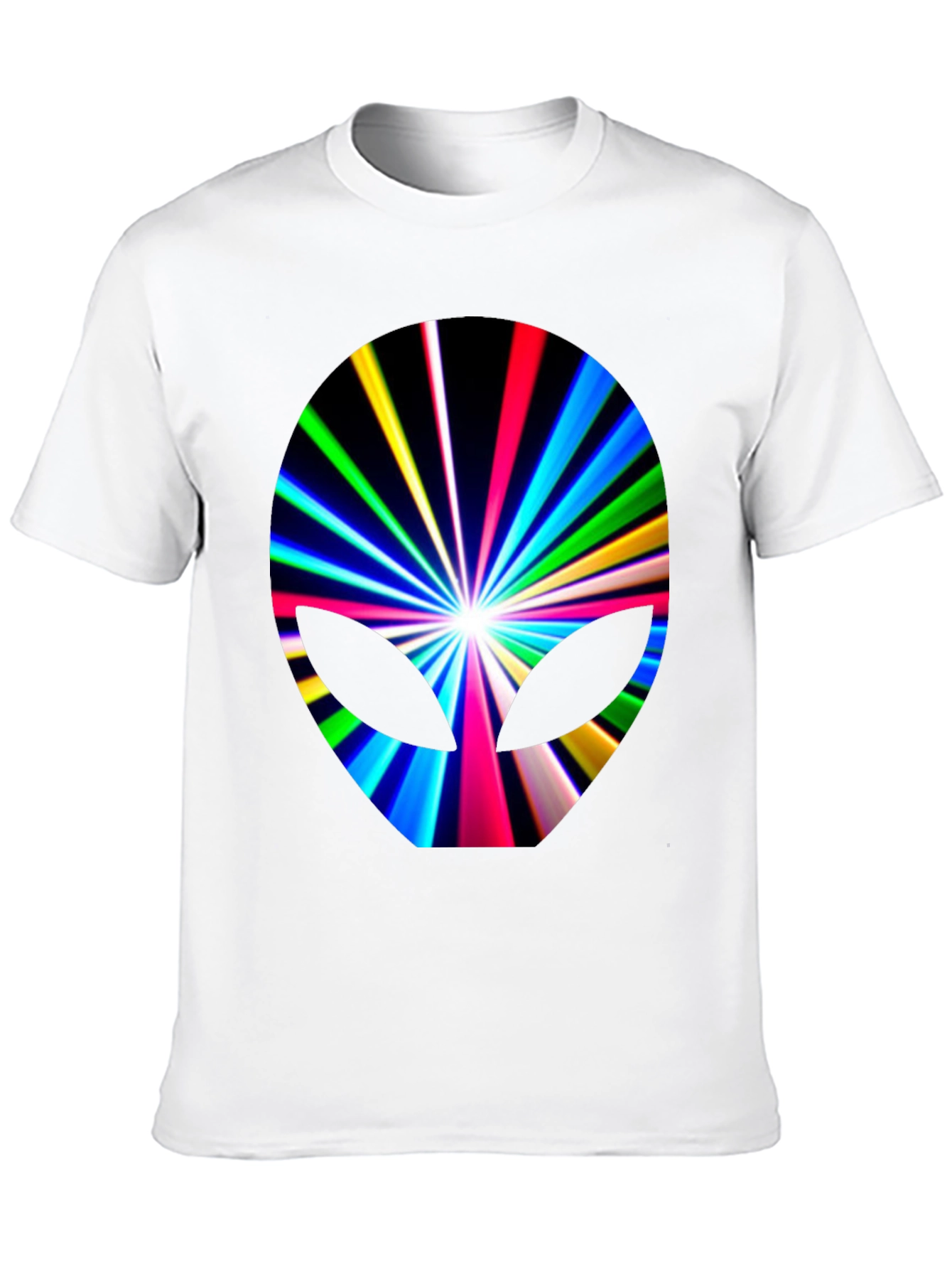 Alien Burst Graphic Tee - Black Cotton Blend