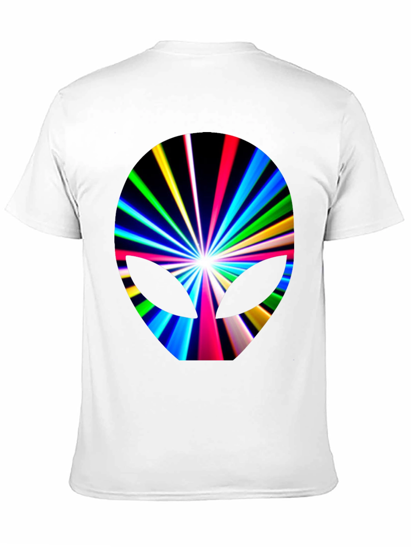 Alien Burst Graphic Tee - Black Cotton Blend