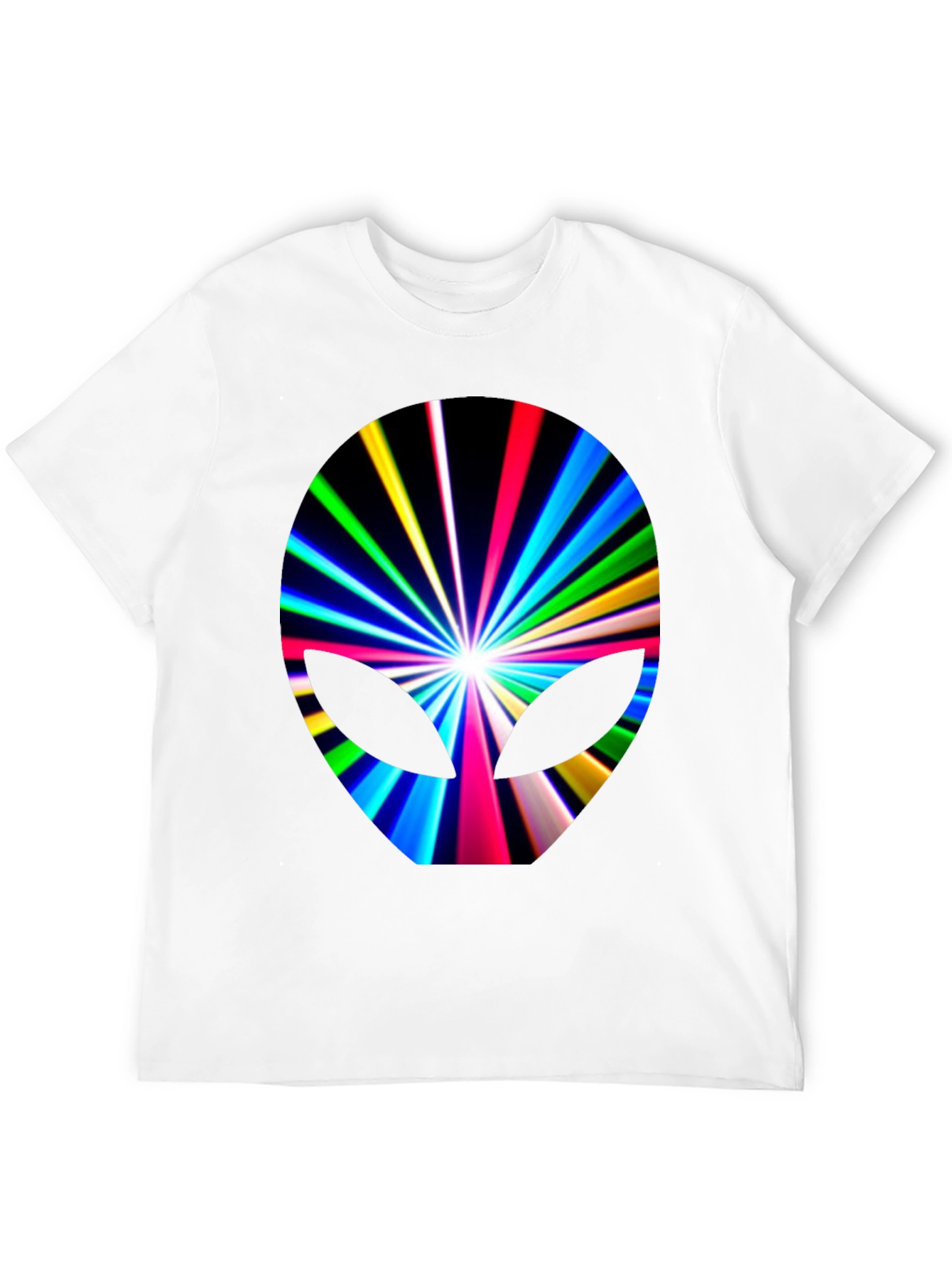 Alien Burst Graphic Tee - Black Cotton Blend