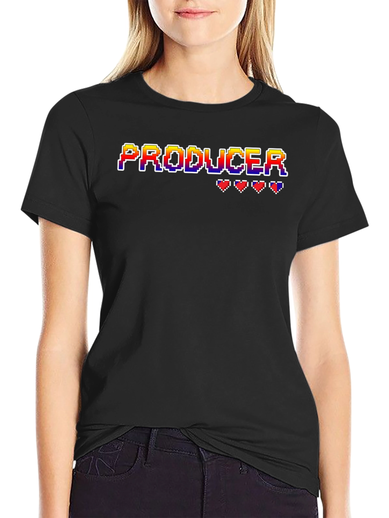 Pixel Producer T-Shirt - Retro Gaming Style