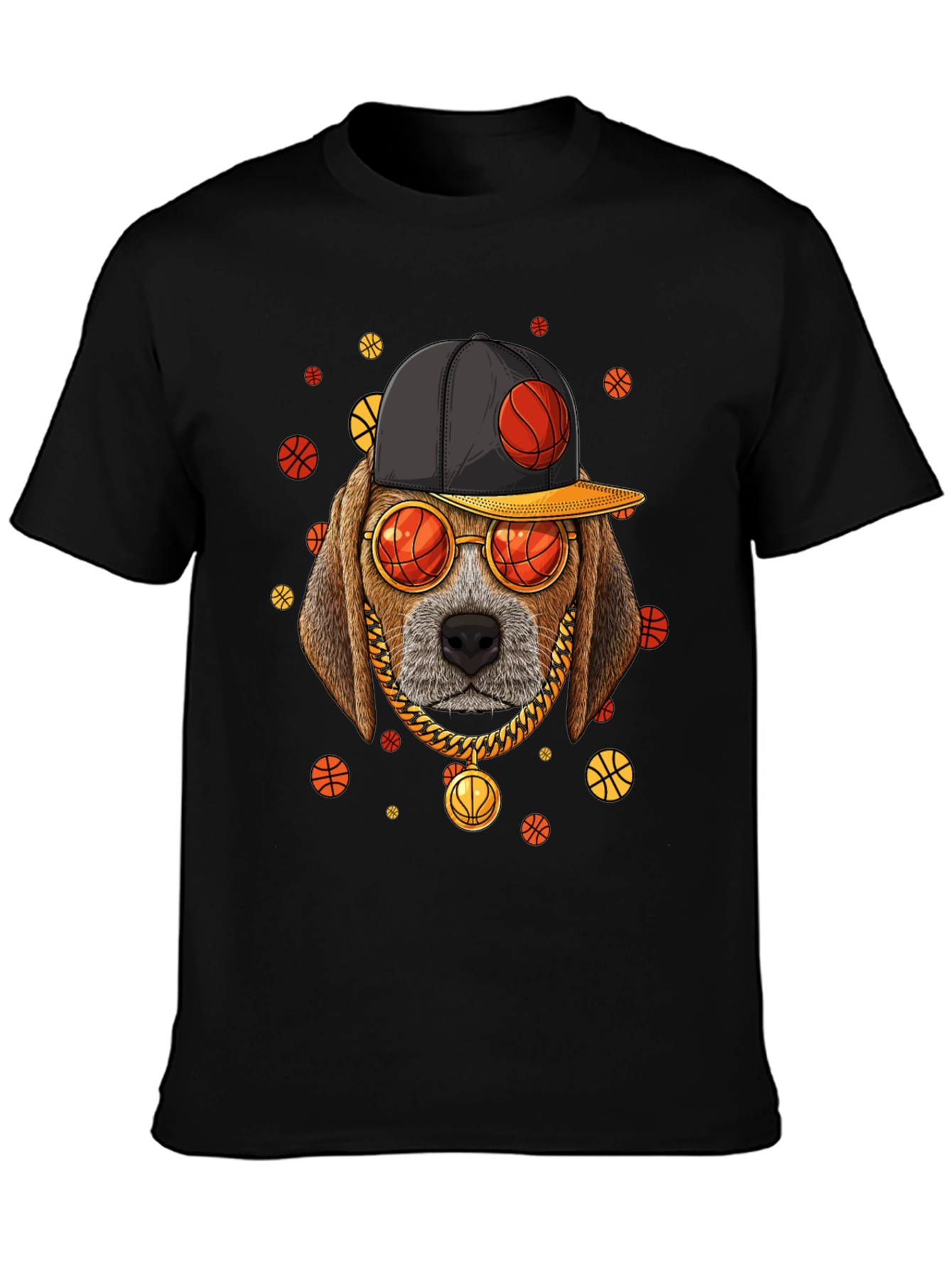 Basketball Dog Graphic Tee