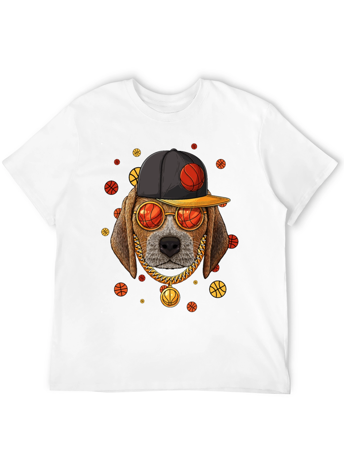 Basketball Dog Graphic Tee