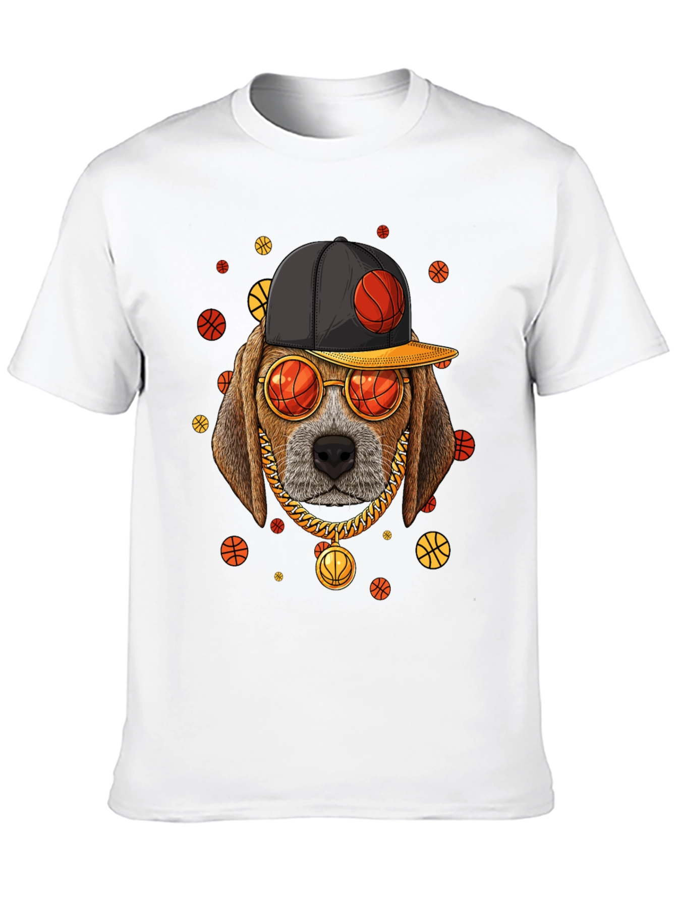 Basketball Dog Graphic Tee