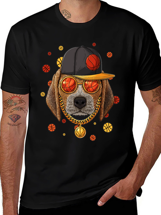 Basketball Dog Graphic Tee