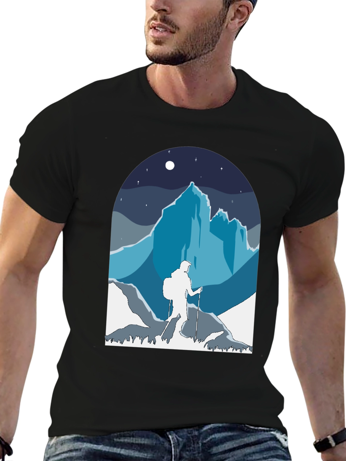 Mountain Hiker Graphic Tee - Adventure Awaits!