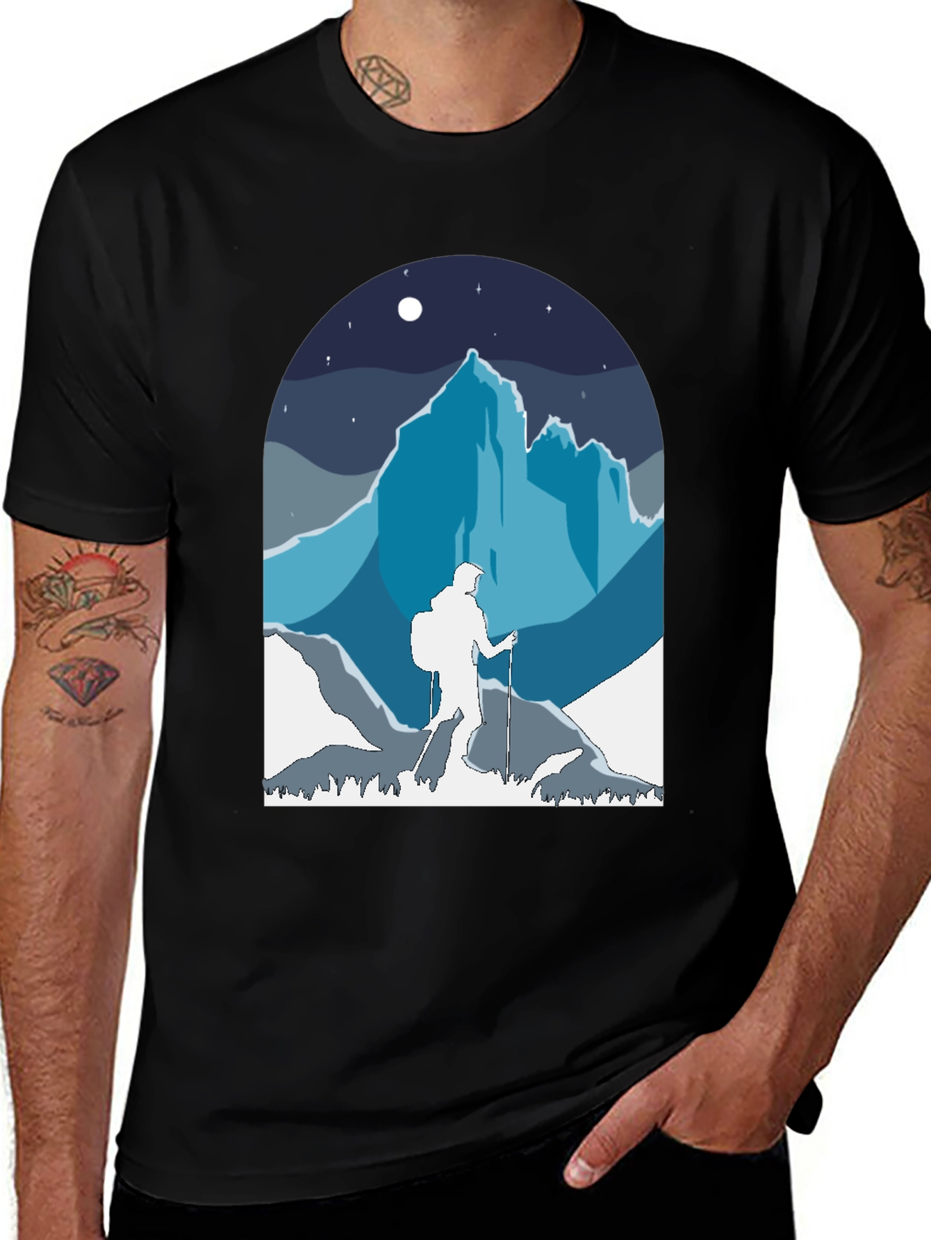 Mountain Hiker Graphic Tee - Adventure Awaits!
