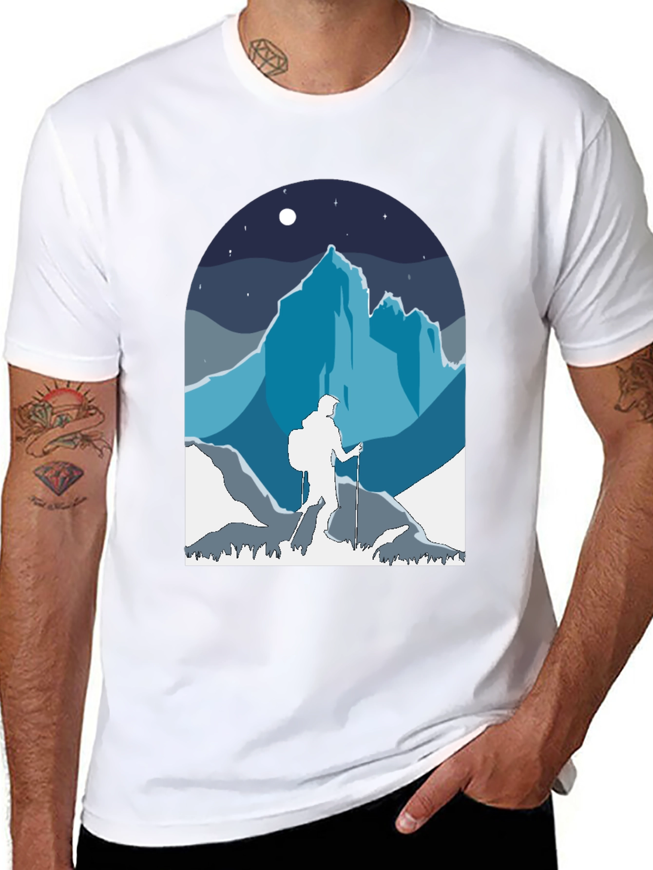 Mountain Hiker Graphic Tee - Adventure Awaits!