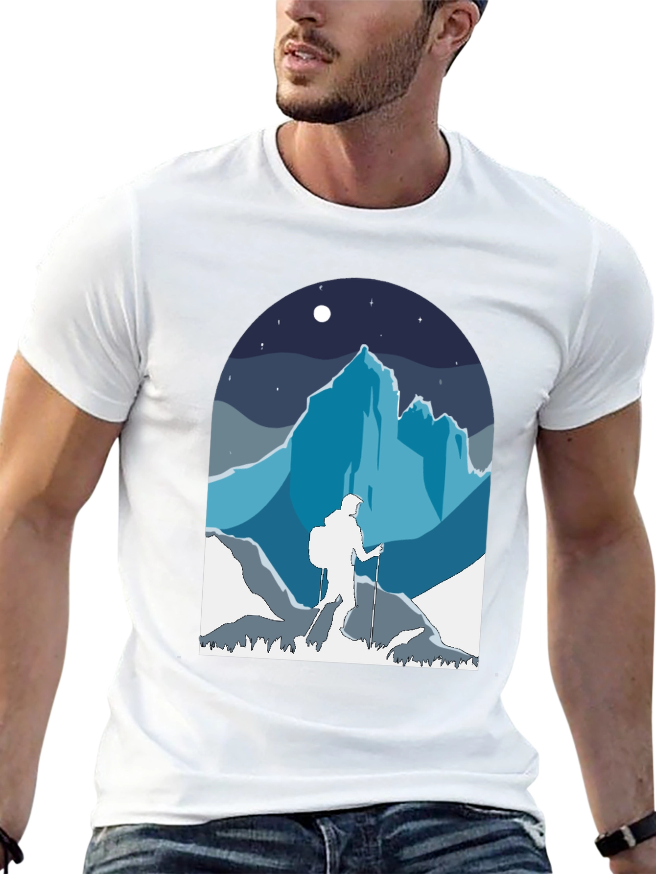 Mountain Hiker Graphic Tee - Adventure Awaits!