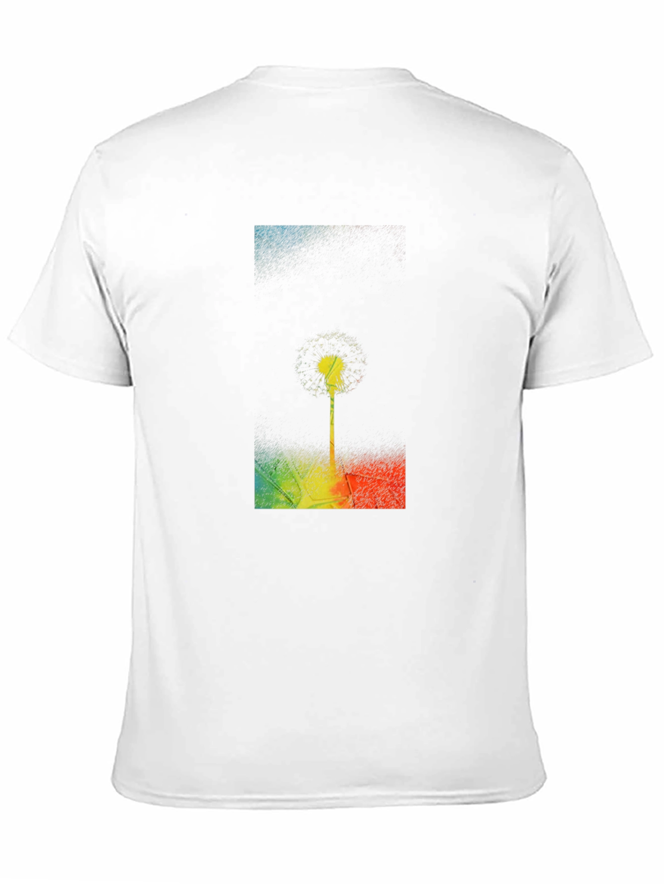 Dandelion Graphic Print Black T-Shirt