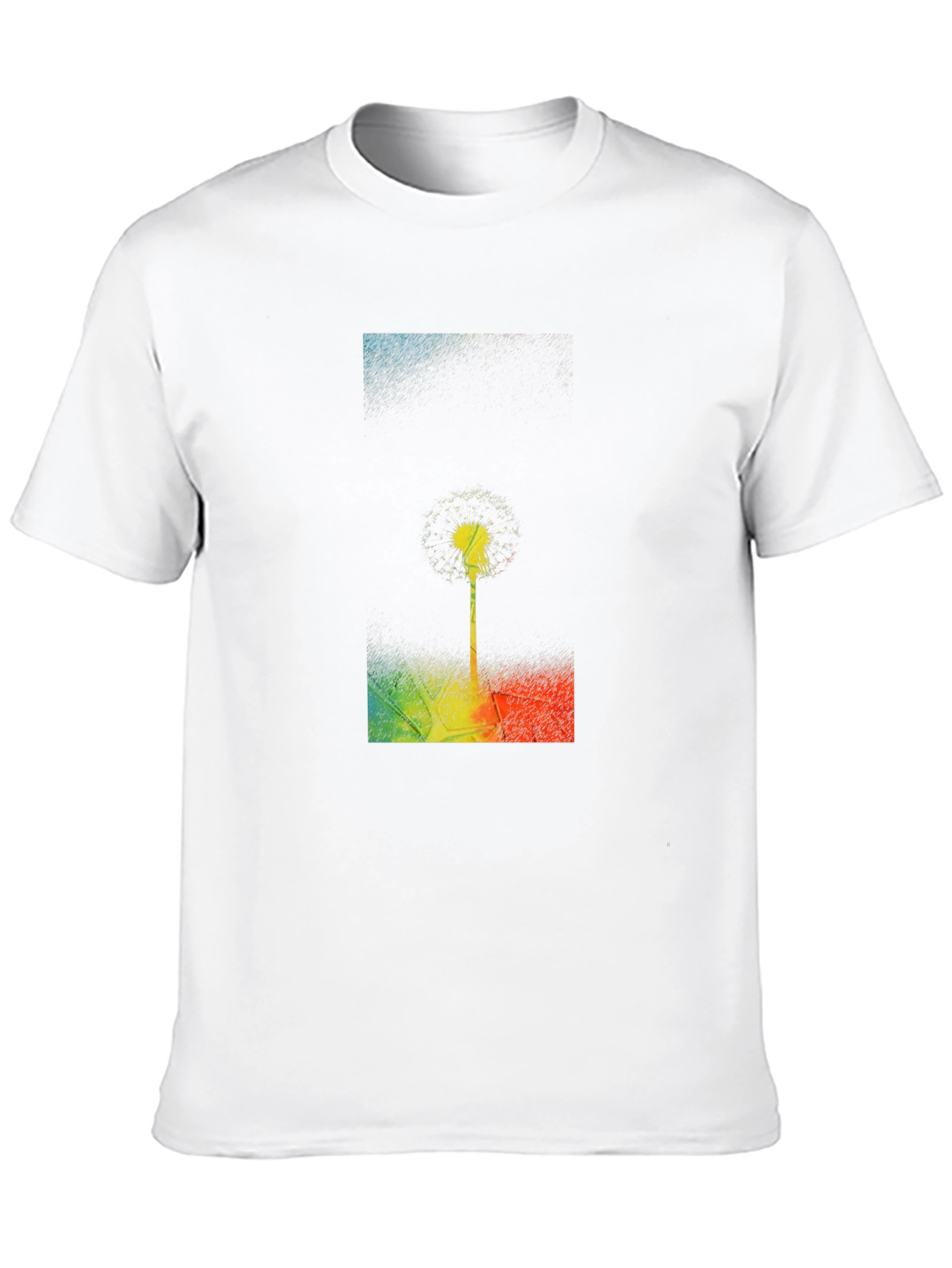 Dandelion Graphic Print Black T-Shirt