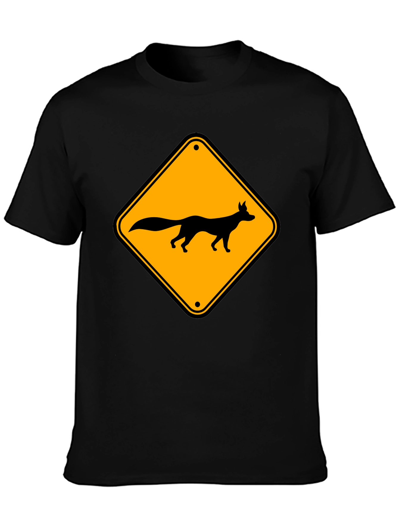 Fox Crossing Graphic T-Shirt - Black Tee