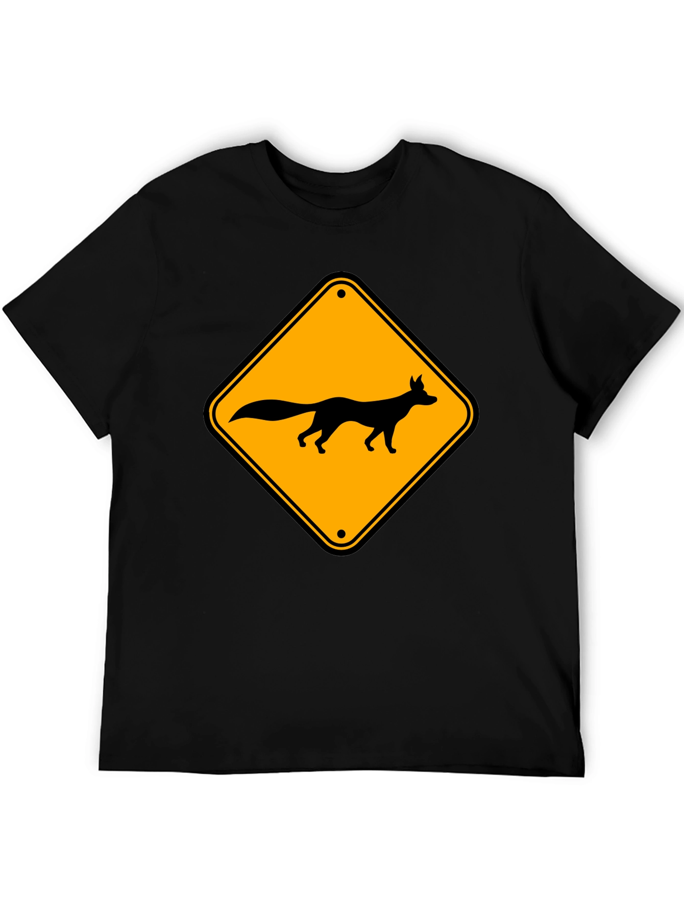 Fox Crossing Graphic T-Shirt - Black Tee