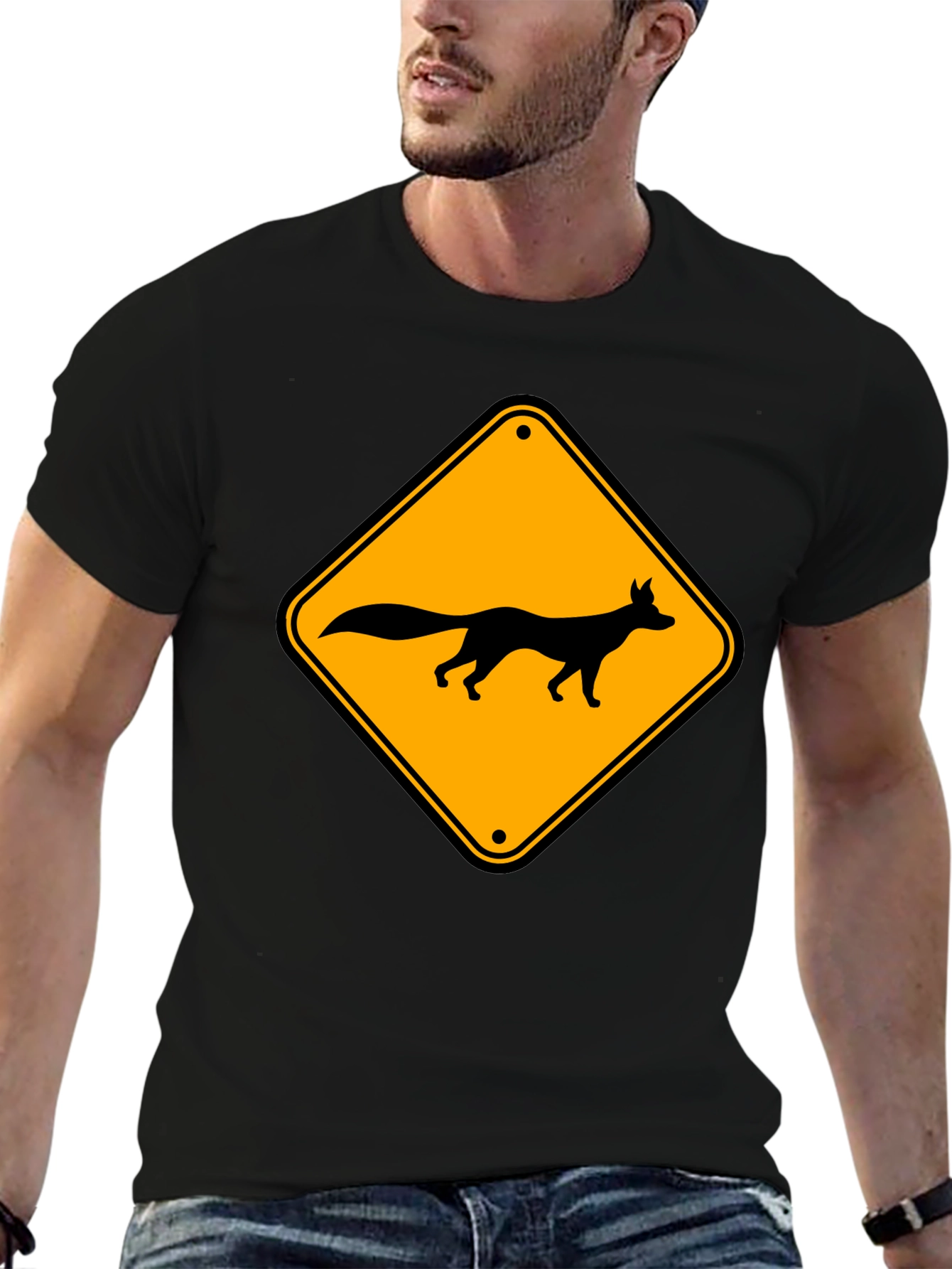 Fox Crossing Graphic T-Shirt - Black Tee
