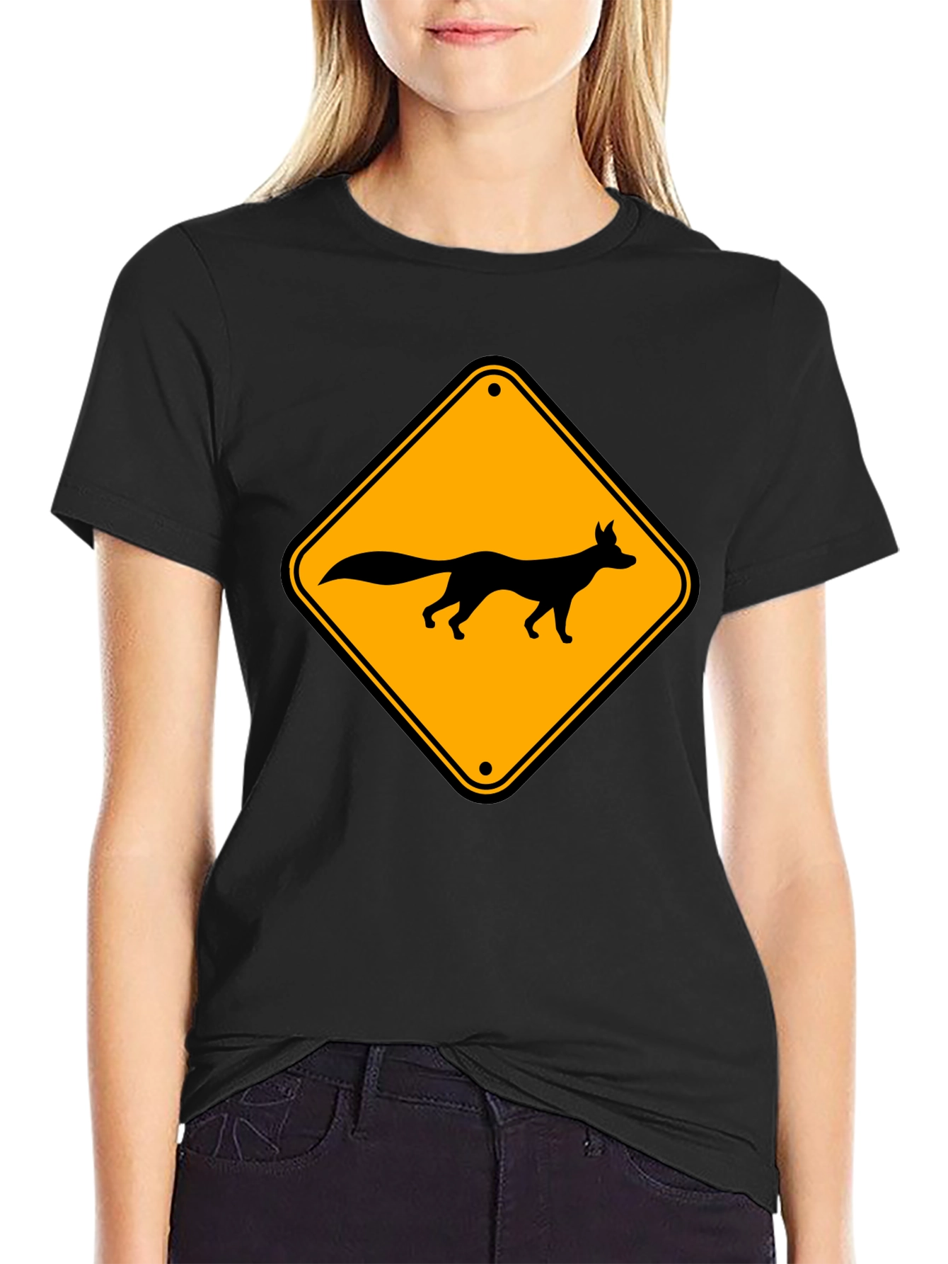 Fox Crossing Graphic T-Shirt - Black Tee