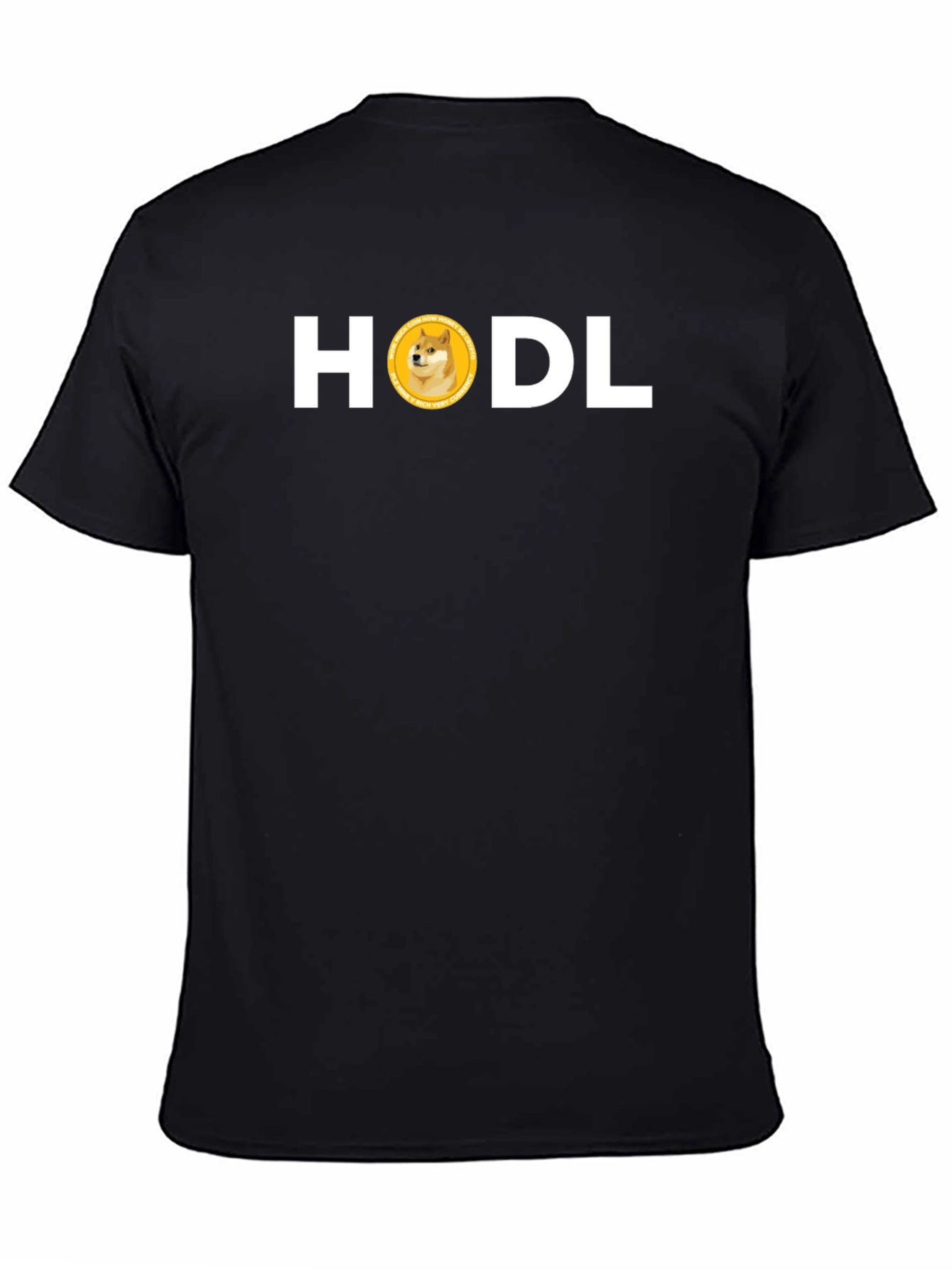 HODL Doge Crypto Black Tee
