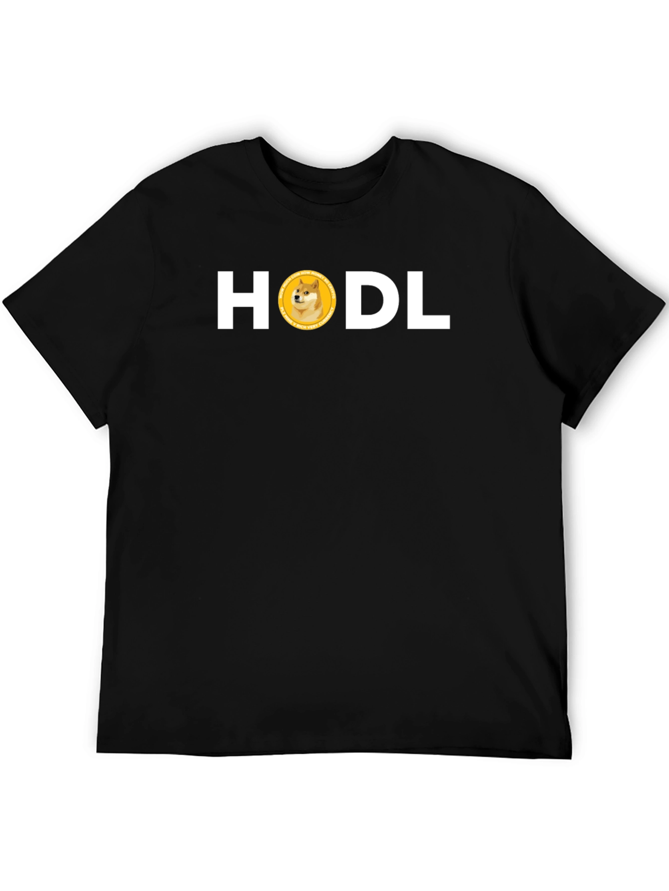 HODL Doge Crypto Black Tee