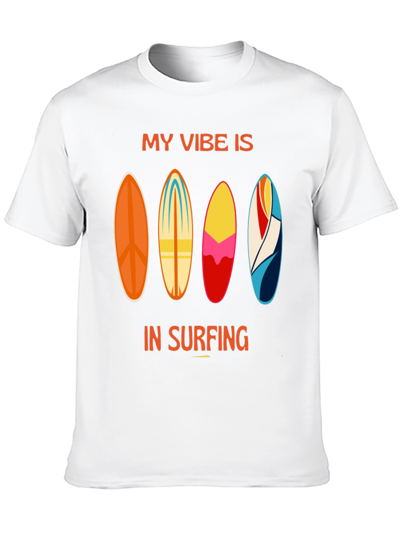 My Vibe is in Surfing Black T-Shirt
