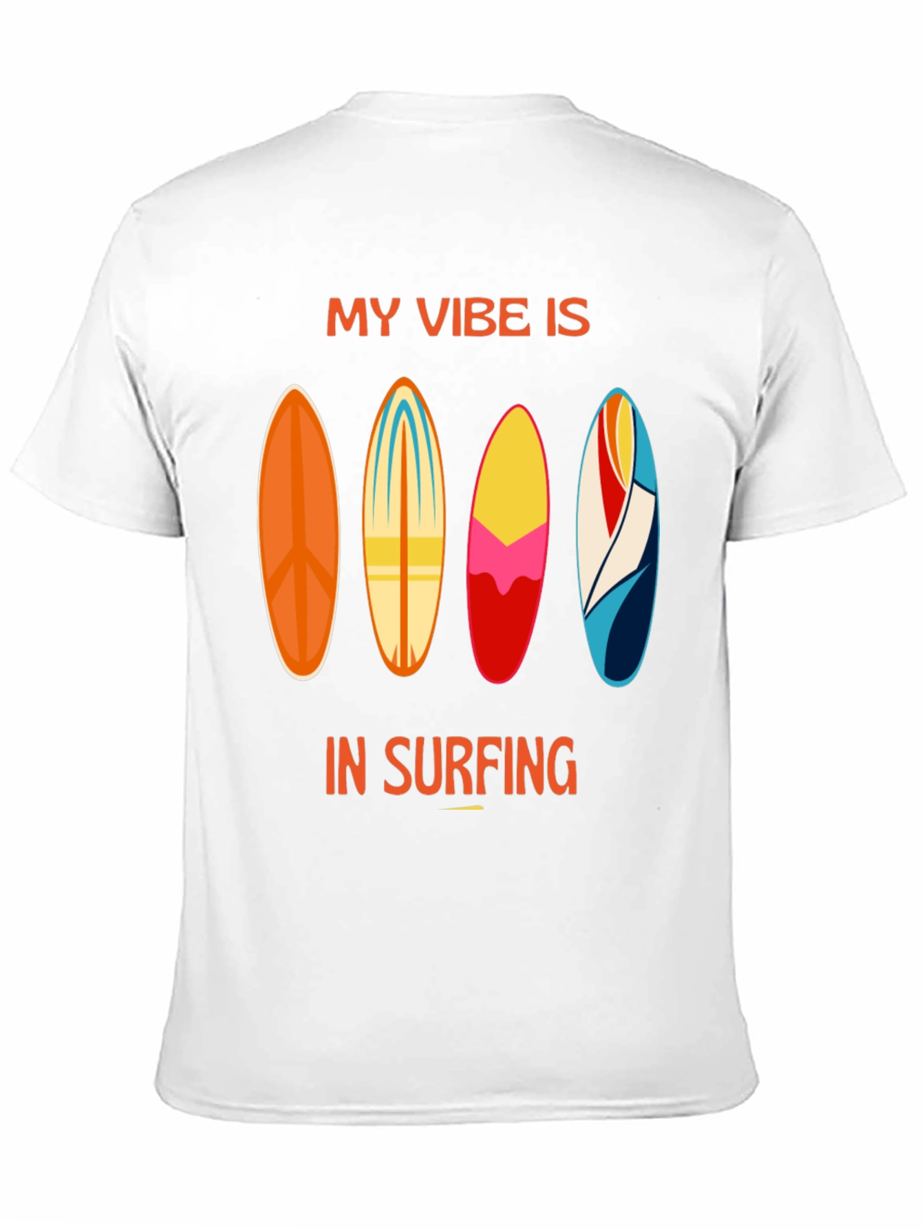 My Vibe is in Surfing Black T-Shirt