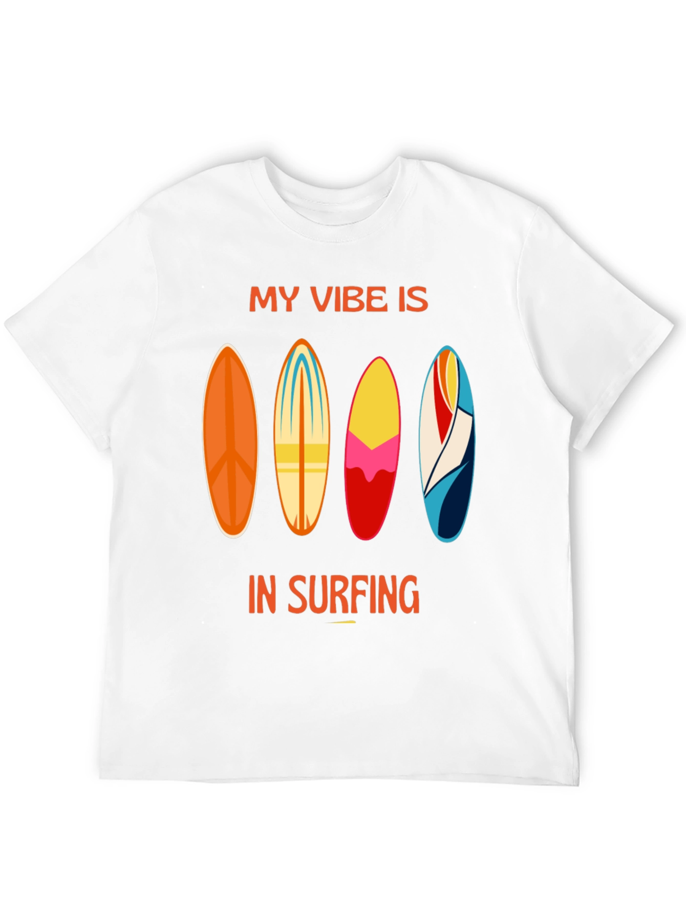My Vibe is in Surfing Black T-Shirt