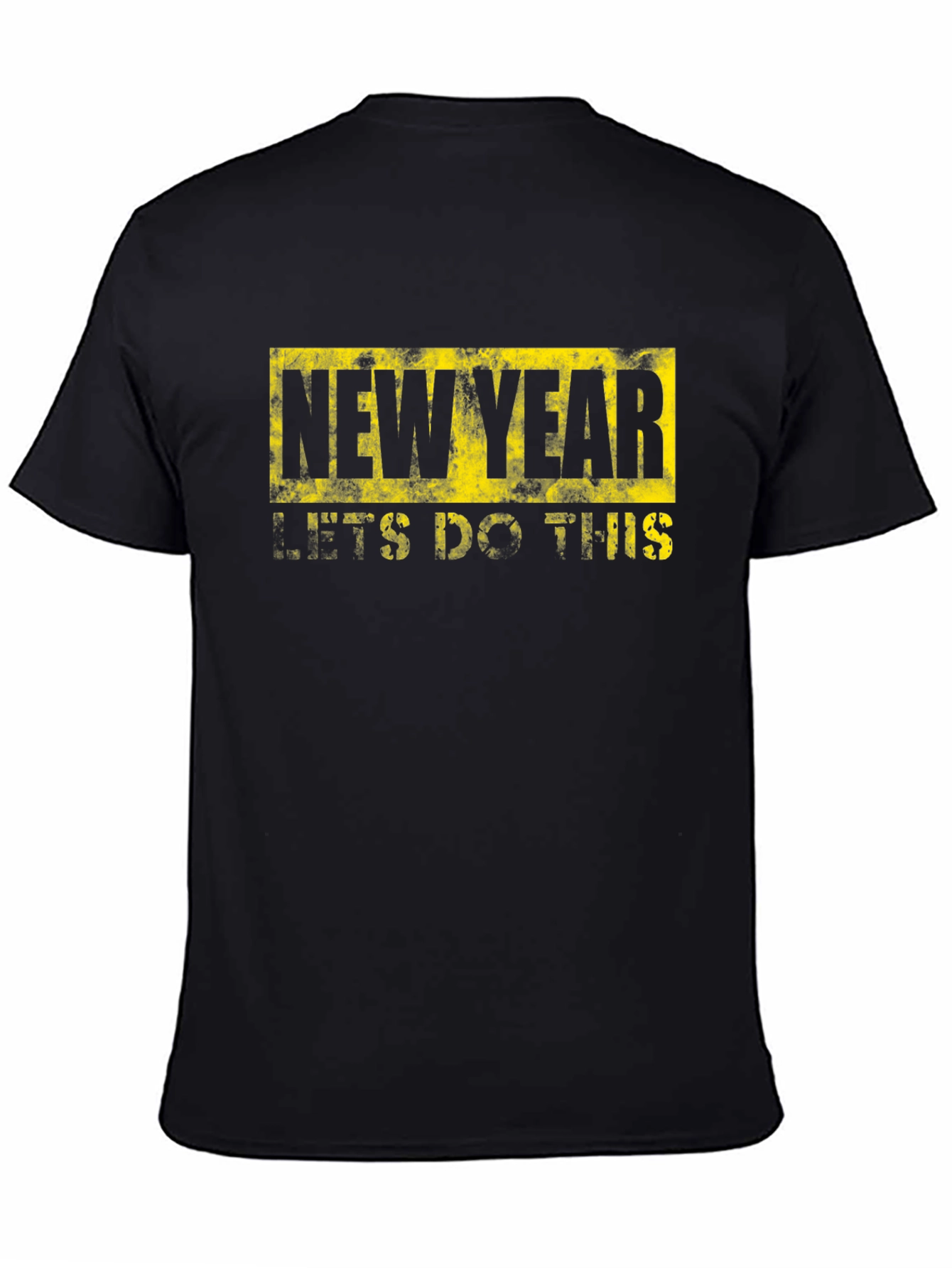New Year Lets Do This Black Graphic Tee