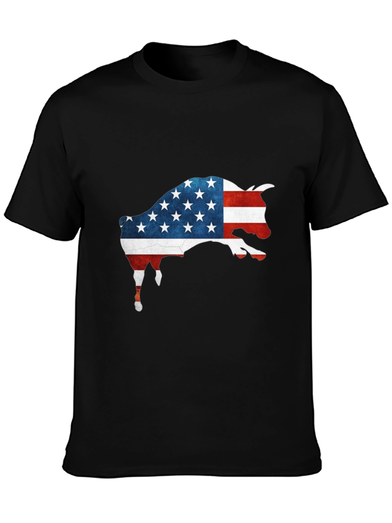 American Flag Buffalo Graphic Tee