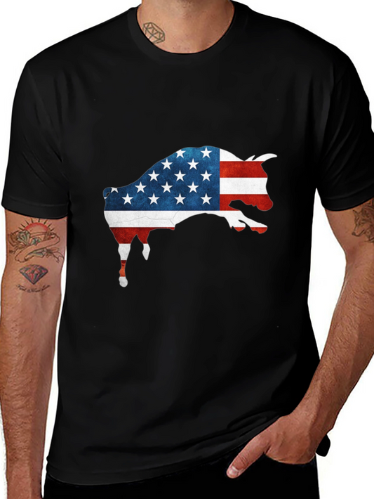 American Flag Buffalo Graphic Tee
