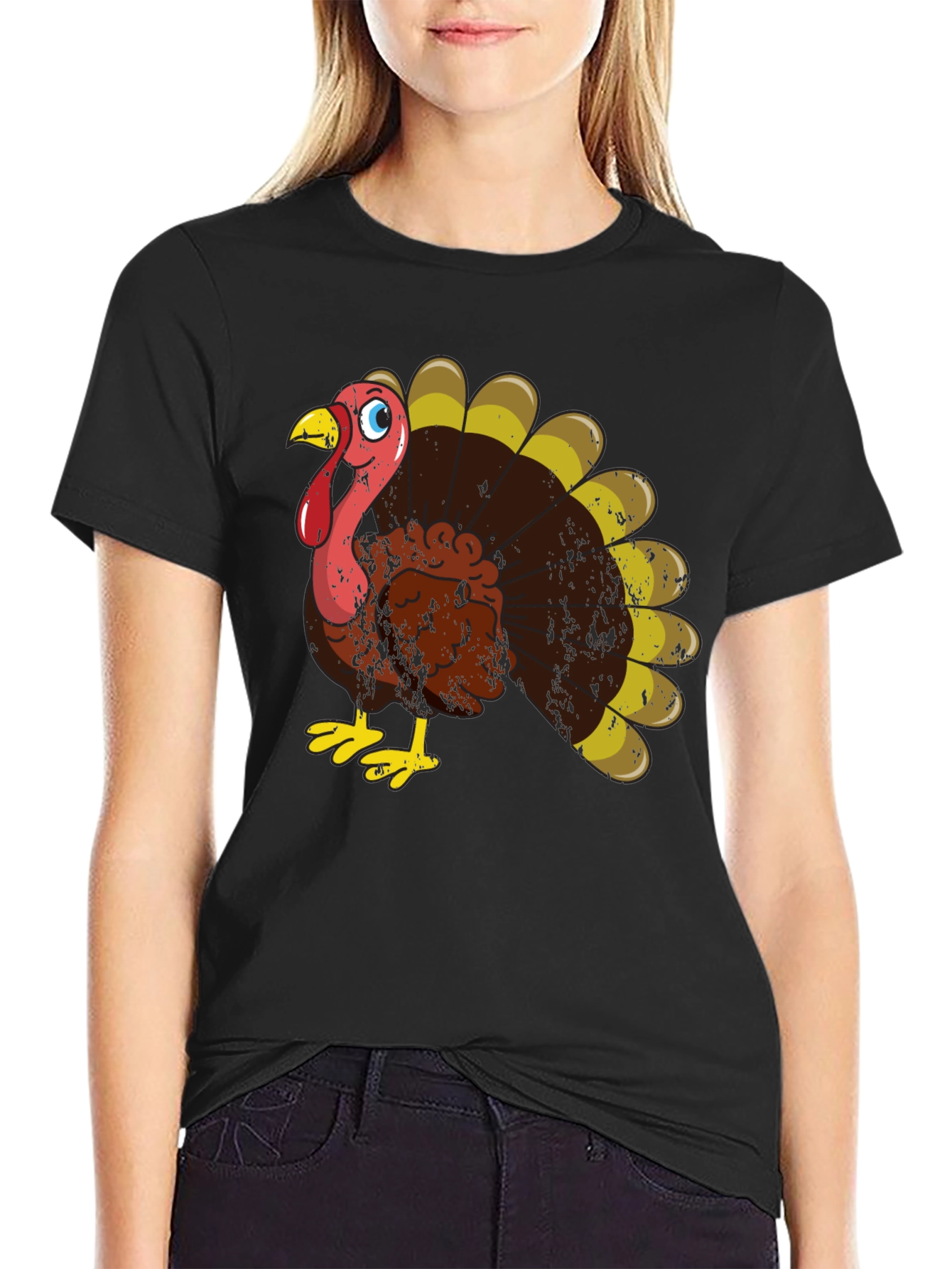 Thanksgiving Turkey Graphic T-Shirt
