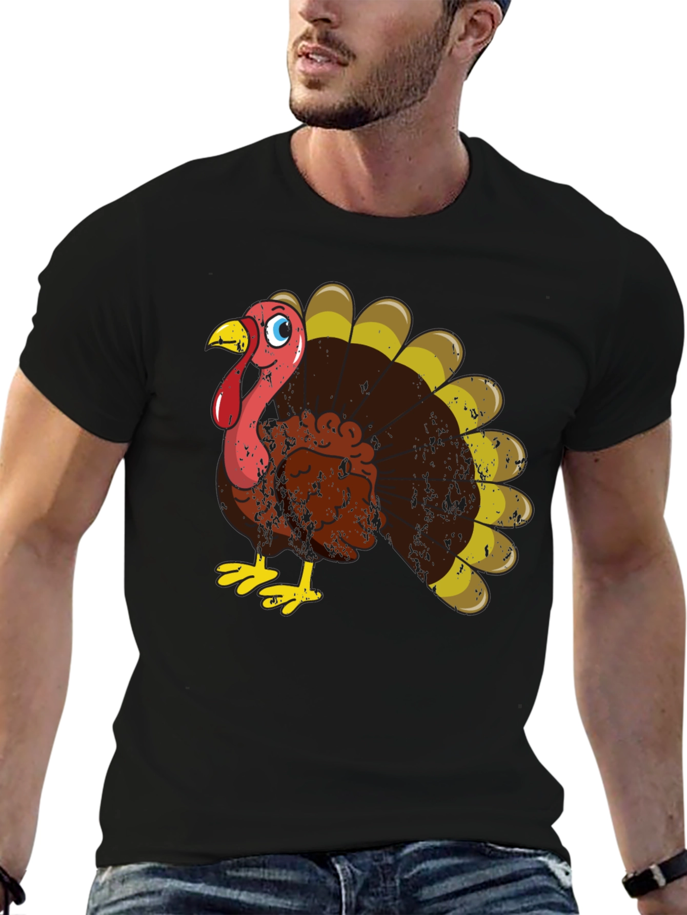 Thanksgiving Turkey Graphic T-Shirt