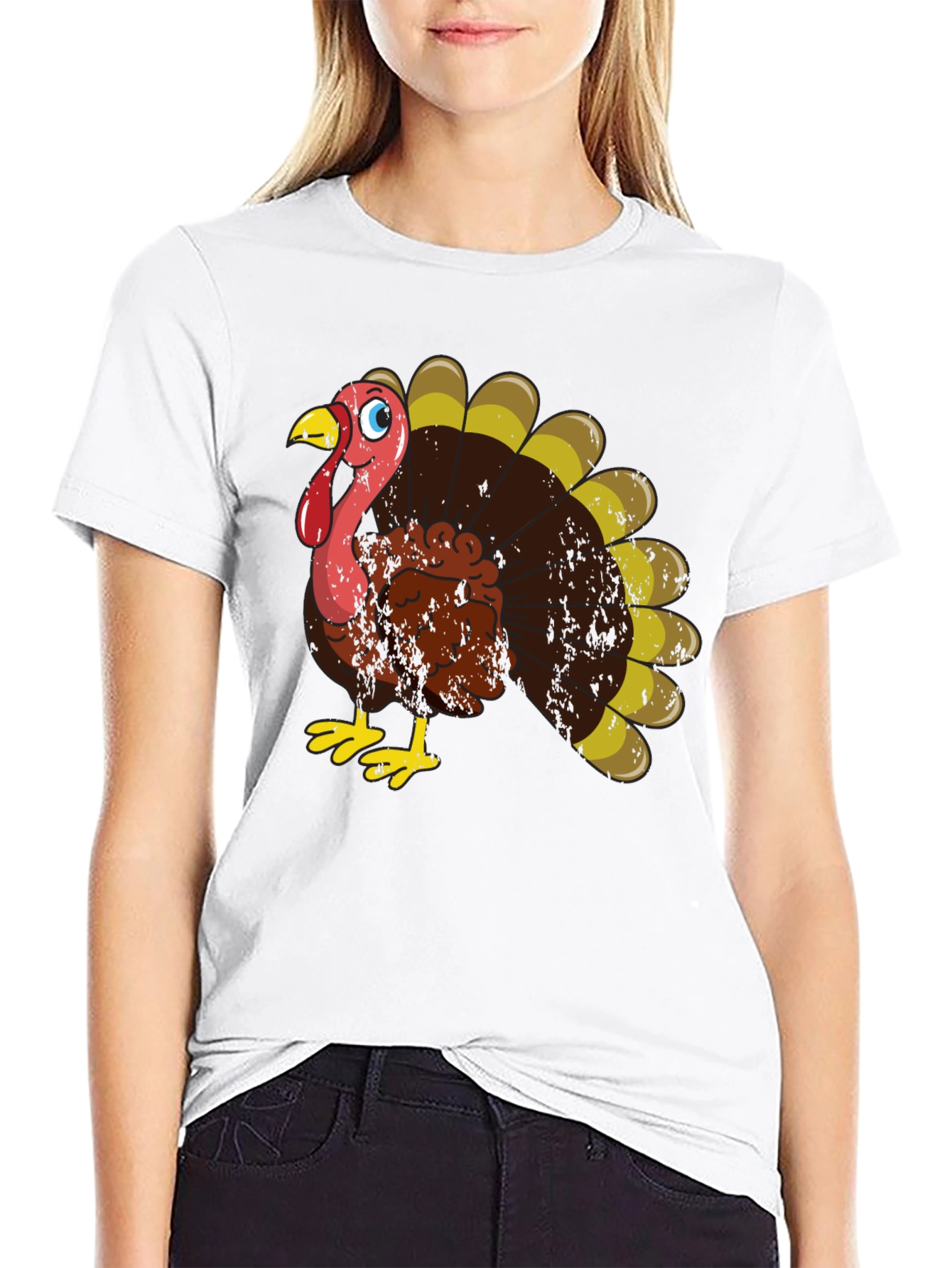 Thanksgiving Turkey Graphic T-Shirt