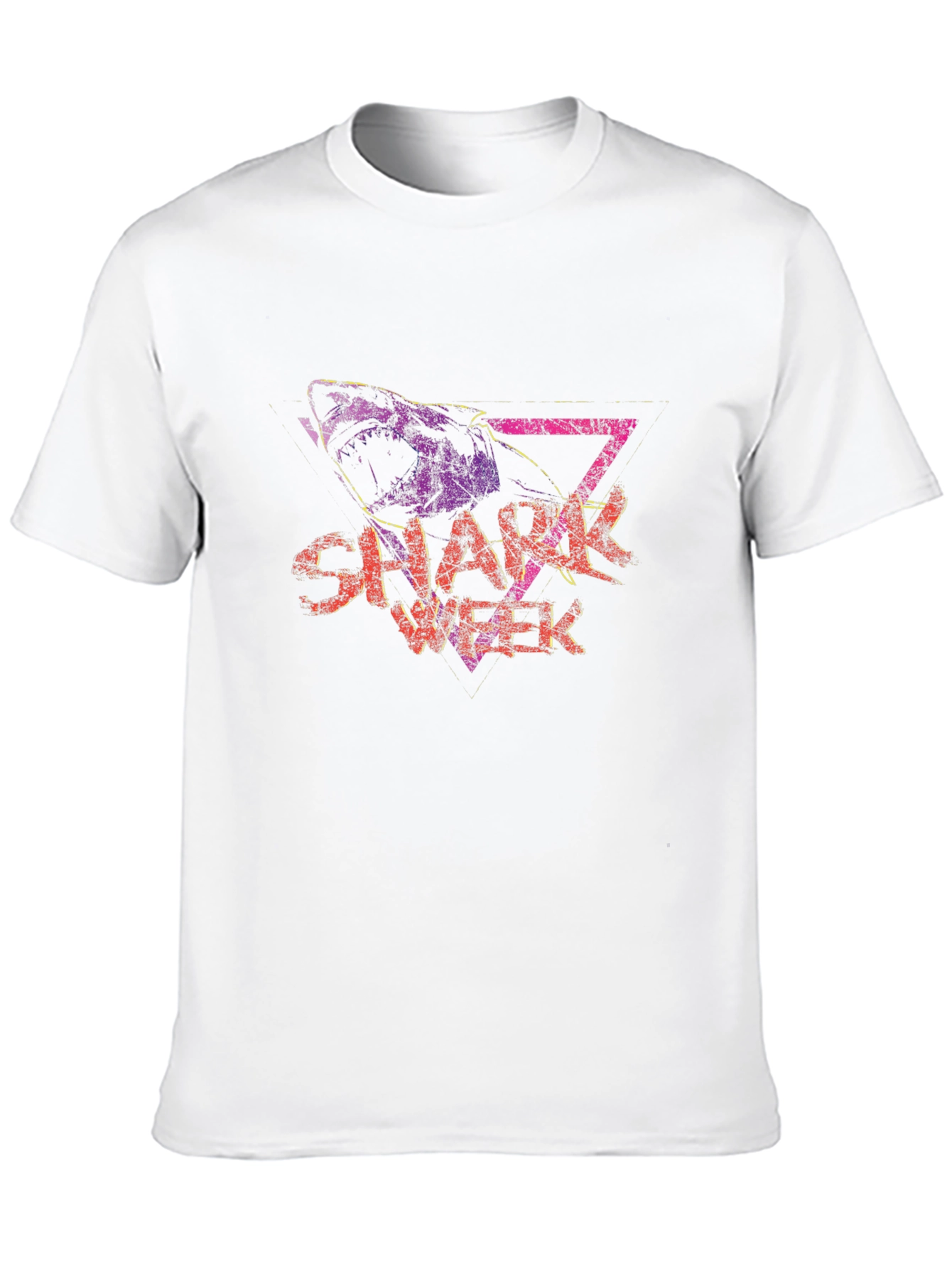 Shark Week Graphic Tee - Black Cotton Blend T-Shirt