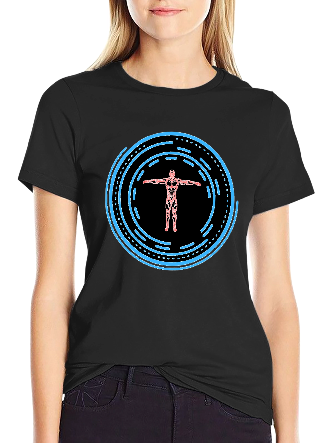 Tech Body Graphic Tee - Modern Style