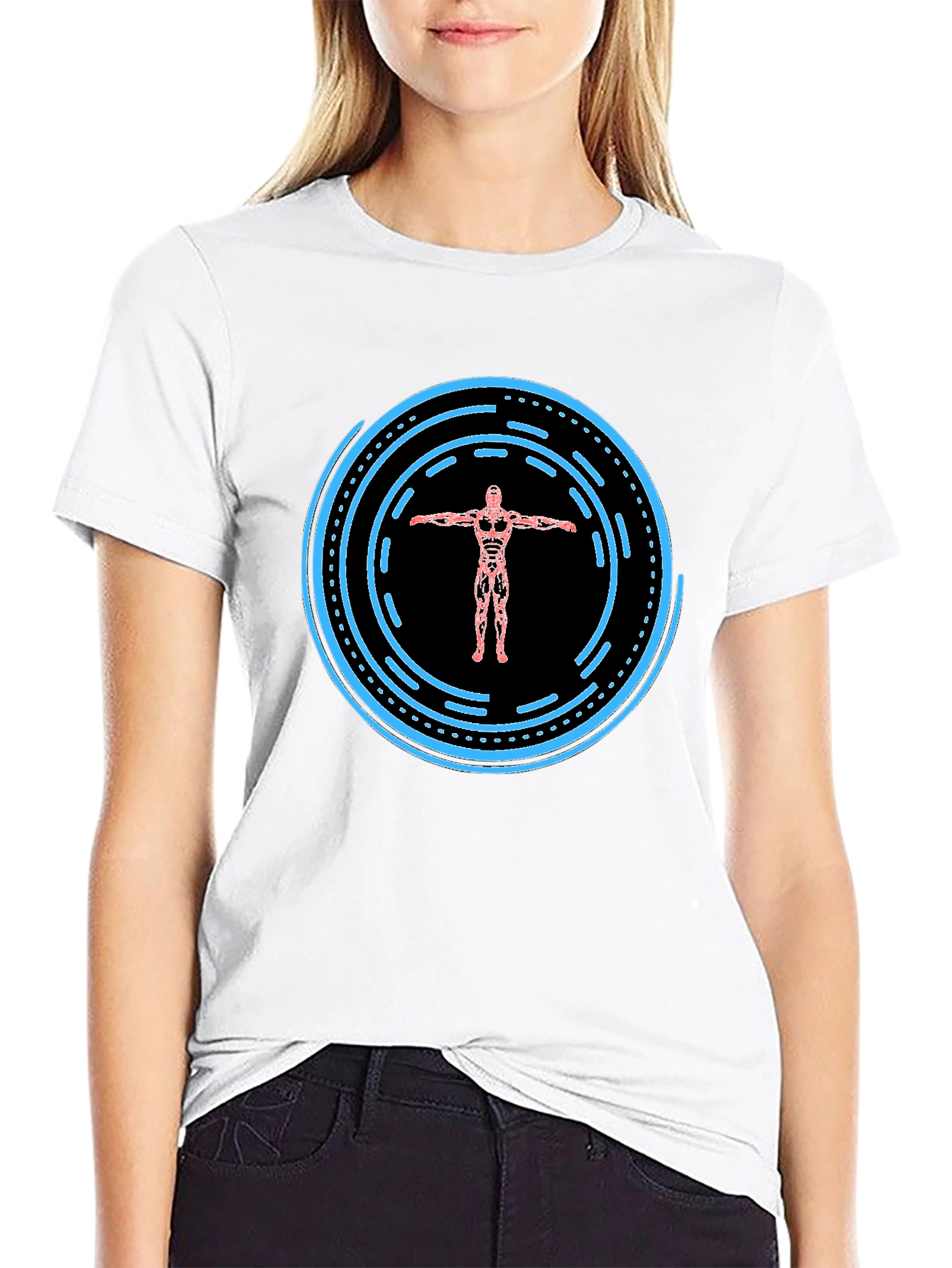 Tech Body Graphic Tee - Modern Style