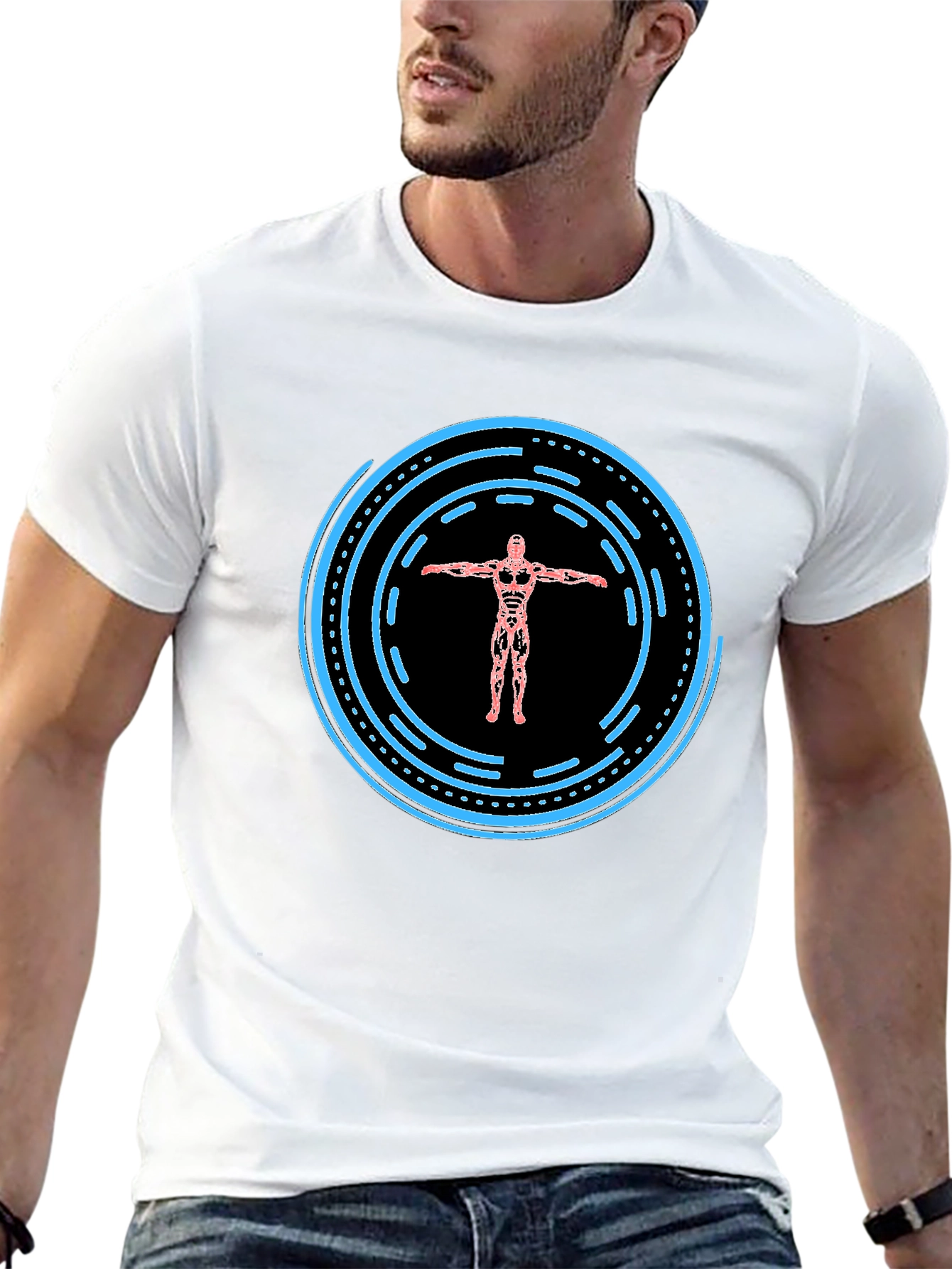 Tech Body Graphic Tee - Modern Style