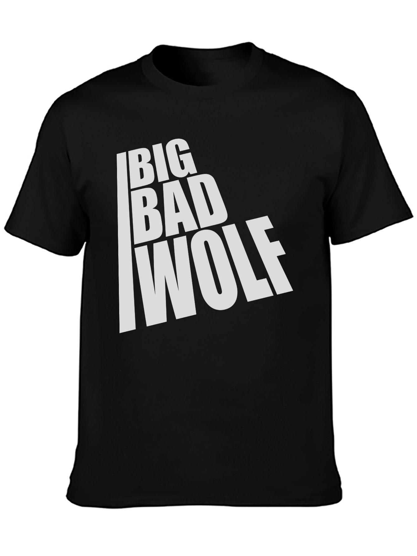 Big Bad Wolf Graphic T-Shirt - Black Cotton Tee